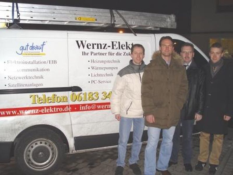 von links: Sascha Schneider, Timo Wernz, Werner Beier, Max Schad