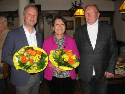 Politischer Aschermittwoch mit Heringsessen am 06.03.2019 (von links: Heiko Kasseckert, Birgit Behr, Horst Pabst) - Politischer Aschermittwoch mit Heringsessen am 06.03.2019 (von links: Heiko Kasseckert, Birgit Behr, Horst Pabst)