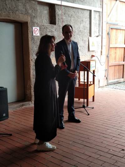 Schwarzbierfest am 05. und 06.08.2023 (von links: Birgit Behr, Michael Boddenberg)