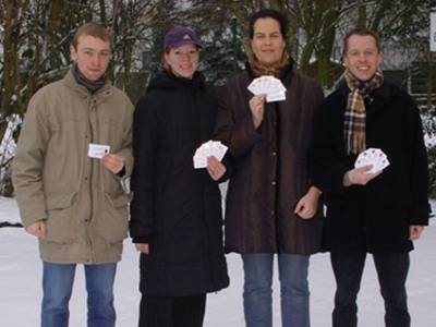 Erlenseer JU bei der Glckscent-Aktion