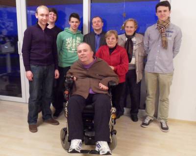 Junge Union Erlensee/Rodenbach besucht SHK Erlensee (von links: Max Schad, Fraktionsvorsitzender CDU Erlensee; Alexander Hartel, Konrad Schfer, beide Mitglieder der Jungen Union; Uwe Schneider, Vorsitzender SHK Erlensee; Michael Becker, Geschftsfhrer der SHK Service gGmbH; Gisela Breunig-Wohland, Wilfried Breunig, beide Vorstandsmitglieder der SHK Erlensee; Pascal Reddig, Vorsitzender der Jungen Union Erlensee/Rodenbach) 