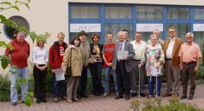 ISO Tech-Service 2005 (Erlenseer CDU und Juniorchefin Frau Blasius, 2. von links)