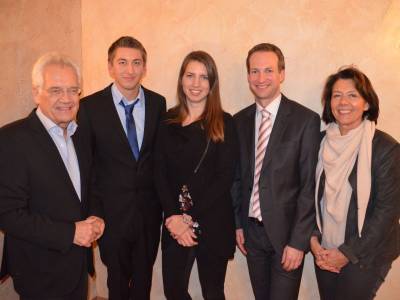 CDU Erlensee gut vorbereitet zur Kommunalwahl, Pressekonferenz am 29.01.2016 (Aloys Lenz, Nico Jung, Jil Behr, B.K., Vorsitzende der CDU Erlensee Birgit Behr)