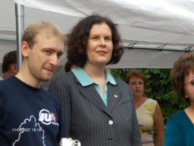 Max Schad und Bianca Nimbler beim Schwarzbierfest 2007