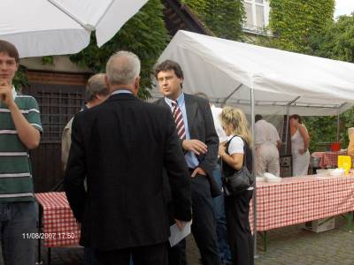 Aloys Lenz und Dr. Frank Theisen biem Schwarzbierfest 2007