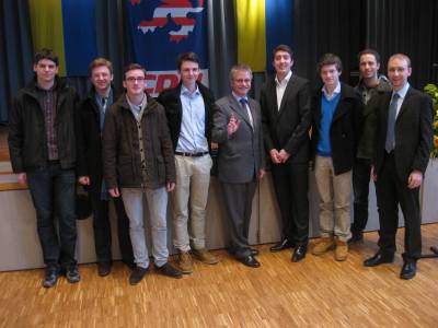 Neujahrsempfang am 22.01.2012: JU Erlensee/Rodenbach und Europaabgeordneter Michael Gahler