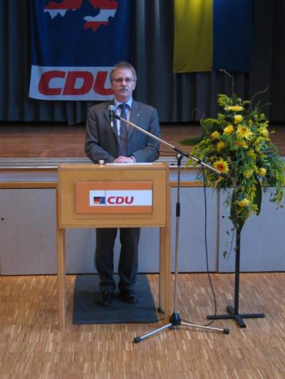 Neujahrsempfang am 22.01.2012: Europaabgeordneter Michael Gahler