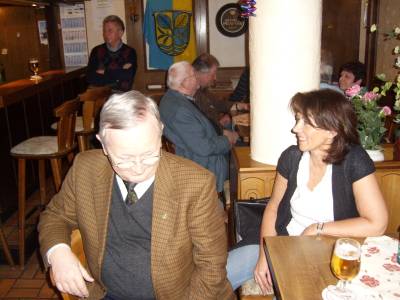 Politischer Aschermittwoch mit Heringsessen am 22.02.2012 (von links: Werner Cwielong, Birgit Behr)