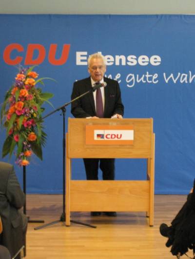 Neujahrsempfang am 13.01.2013: Landtagsabgeordneter Aloys Lenz