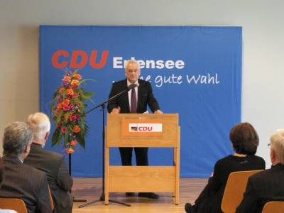 Neujahrsempfang am 13.01.2013: Landtagsabgeordneter Aloys Lenz