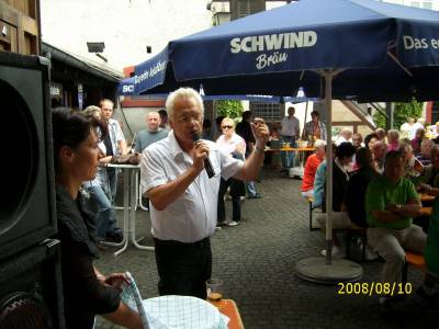 Aloys Lenz beim Schwarzbierfest 2008