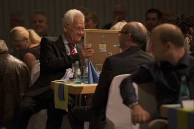 Landespolizeiorchester Hessen beim Konzert in der Erlenhalle am 29.08.2014 mit Ernennung von Aloys Lenz zum Ehrenbrger der Stadt Erlensee