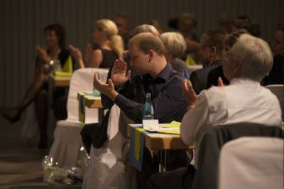 Landespolizeiorchester Hessen beim Konzert in der Erlenhalle am 29.08.2014 mit Ernennung von Aloys Lenz zum Ehrenbrger der Stadt Erlensee