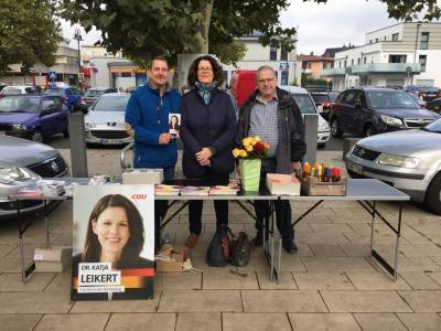 Wahlstand am 16.09.2017 zur Bundestagswahl 2017